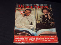 1942 JANUARY MOVIE STORY MAGAZINE - JOAN BENNETT & GEORGE BRENT COVER - E 1533