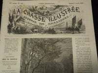 1886-1889 LA CHASSE ILLUSTREE FRENCH HUNTING MAGAZINE LOT OF 23 ISSUES - NP 5349