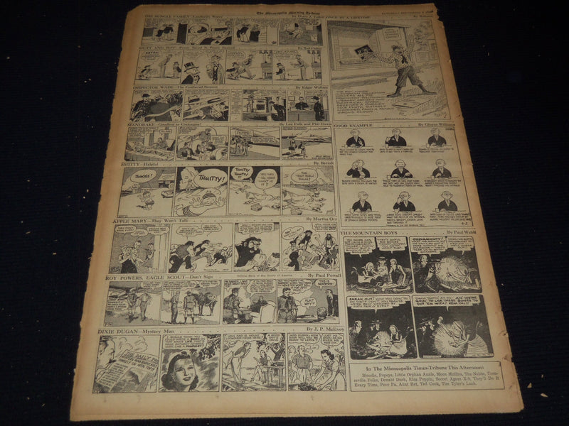 1939 SEPT 2 MINNEAPOLIS MORNING TRIBUNE - BRITISH & FRENCH WAIT WAR - NT 9518