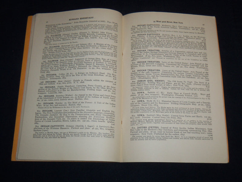 1929-1930 EDWARD EBERSTADT AMERICANA CATALOGUES LOT OF 2 - J 9025