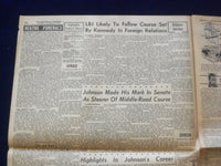 1963 NOV 23 THE FAYETTEVILLE OBSERVER NEWSPAPER - SLAYING OF PRESIDENT - NP 6443