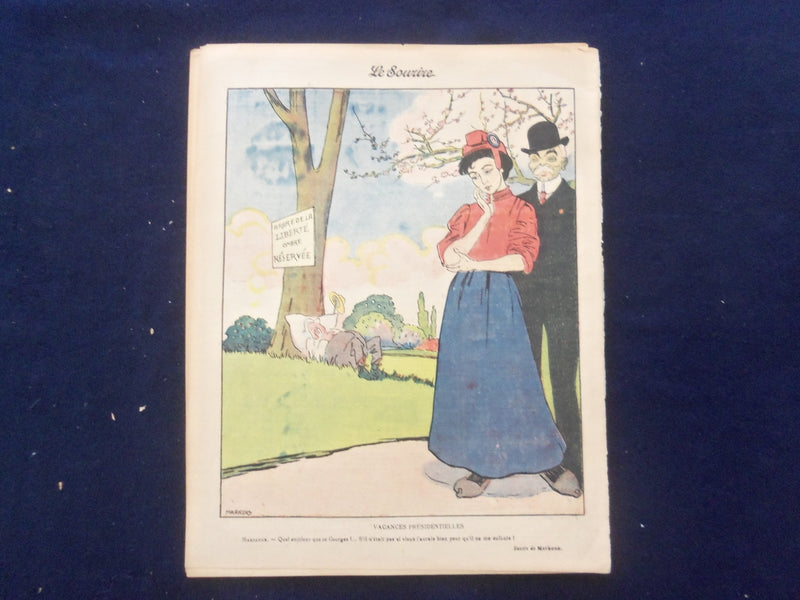 1908 MAY 16 LE SOURIRE MAGAZINE - ILLUSTRATED COMEDY - FRENCH TEXT - SP 4867K