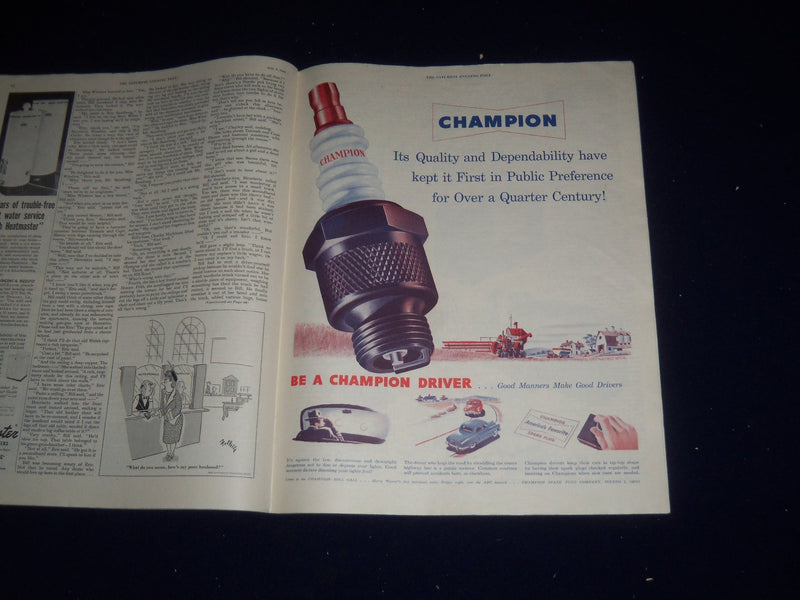 1950 JULY 1 THE SATURDAY EVENING POST MAGAZINE - ILLUSTRATED COVER - SP 5585