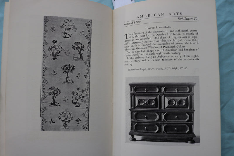 1928 DECORATIVE ARTS OF EUROPE AND AMERICA HANDBOOK - SOFTCOVER - K 2489