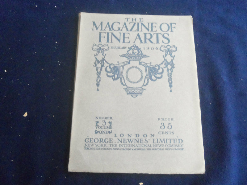 1906 FEBRUARY THE MAGAZINE OF FINE ARTS -GREAT PHOTOS, STORIES & ADS - ST 7290