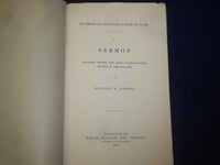 1862 BRIDGEWATER FIRST CONGREGATIONAL SOCIETY SERMON BY RICHARD HODGES - J 4484