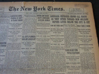 1927 APR 28 NEW YORK TIMES - LOUISIANA REFUGEES SPEED TOWARD ORLEANS - NT 5559