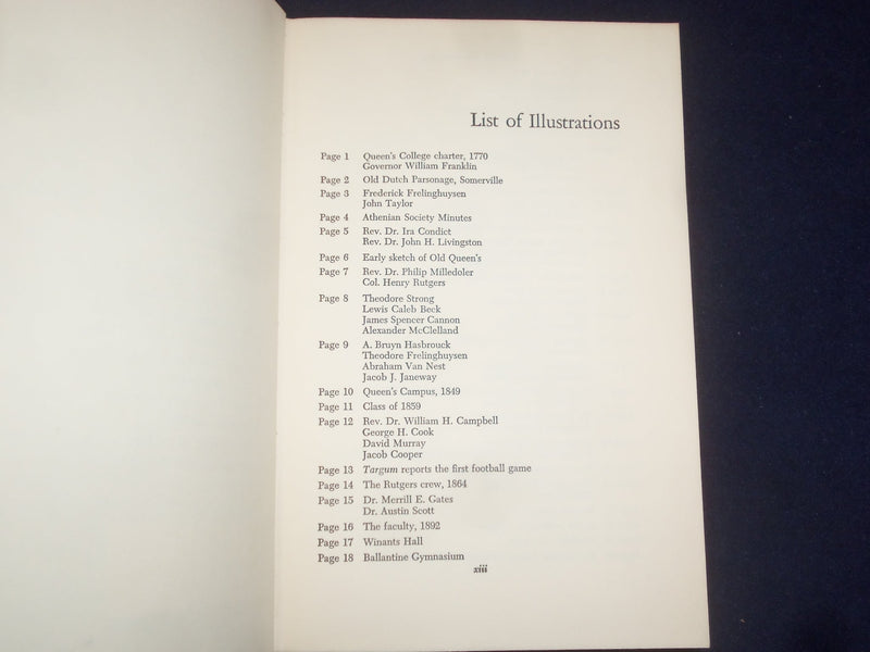 1966 RUTGERS: A BICENTENNIAL HISTORY HARDCOVER BOOK BY RICHARD MCCORMICK-KD 9151