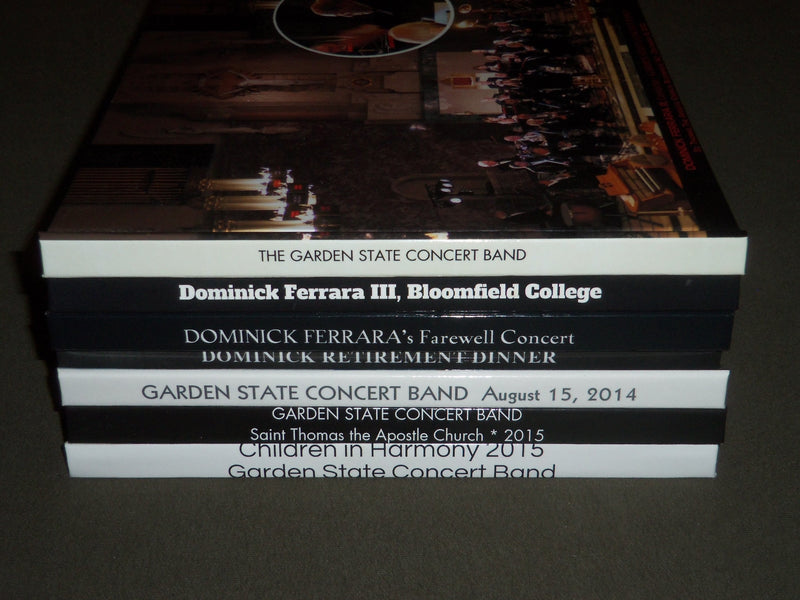 2012-2015 DOMINICK FERRARA III & GARDEN STATE BAND BOOK LOT OF 7 - KD 1950