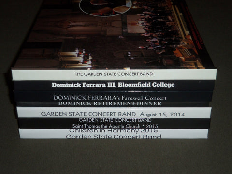 2012-2015 DOMINICK FERRARA III & GARDEN STATE BAND BOOK LOT OF 7 - KD 1950