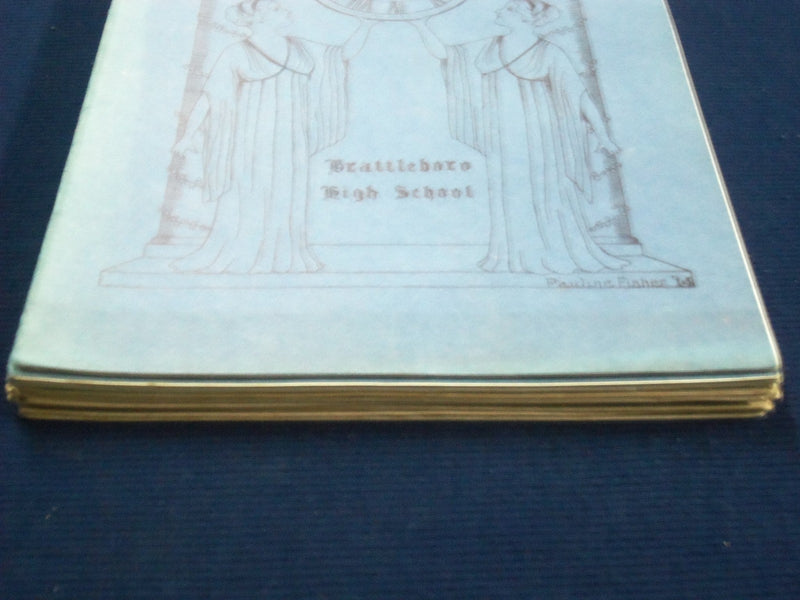 1913-1914 THE DIAL BRATTLEBORO HIGH SCHOOL MAGAZINE LOT OF 9 - INFO. - O 2339