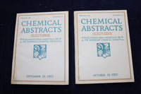 1953 CHEMICAL ABSTRACTS SEMI-MONTHLY MAGAZINE-LOT OF 21 -VOL. 47 #S 2-22 -O 3377
