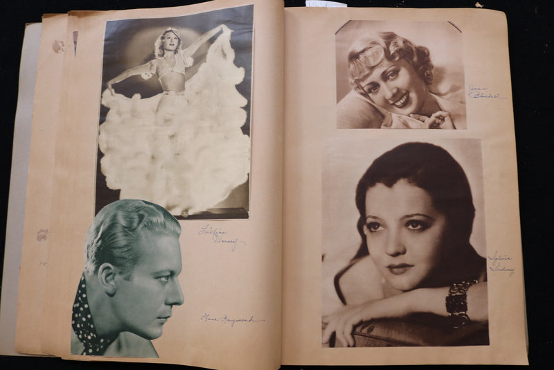 1930'S HOLLYWOOD SCRAPBOOK - JEAN HARLOW - GARY COOPER - E 24949