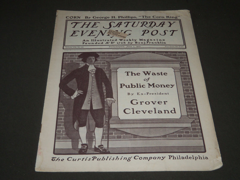 1901 JUNE 1 THE SATURDAY EVENING POST MAGAZINE - ILLUSTRATED COVER - SP 535