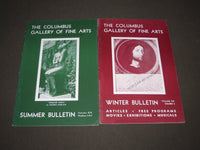 1940-1950 COLUMBUS GALLERY OF FINE ARTS MONTHLY BULLETINS LOT OF 58 - O 2674