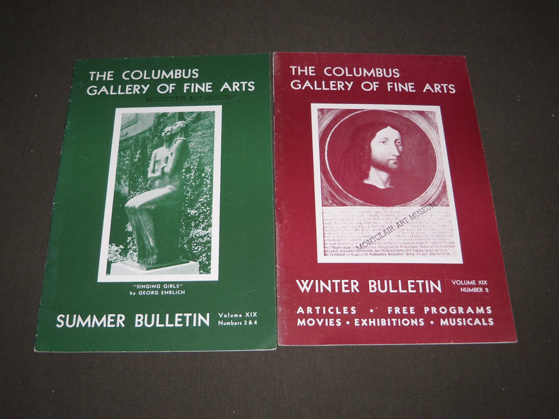 1940-1950 COLUMBUS GALLERY OF FINE ARTS MONTHLY BULLETINS LOT OF 58 - O 2674