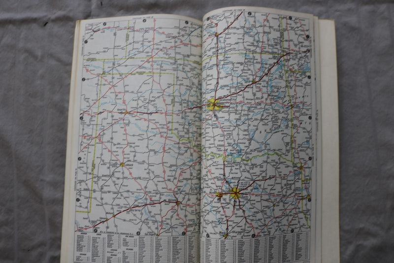 1964 HAMMOND ROAD ATLAS OF THE UNITED STATES - WORLD'S FAIR EDITION - K 3458