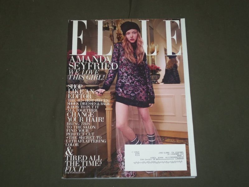 2013 AUGUST ELLE MAGAZINE - AMANDA SEYFRIED COVER - B 1906
