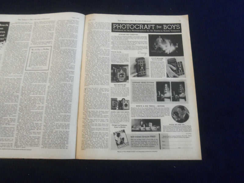 1933 JUNE AMERICAN BOY MAGAZINE - THE TIME ELEMENT - ST 7076