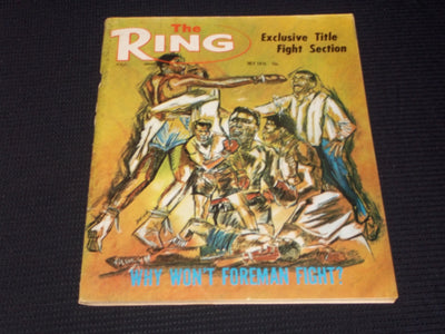 1975 JULY THE RING MAGAZINE - FOREMAN ALI BOXING COVER - E 3362