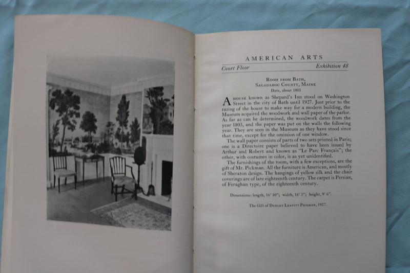 1928 DECORATIVE ARTS OF EUROPE AND AMERICA HANDBOOK - SOFTCOVER - K 2489