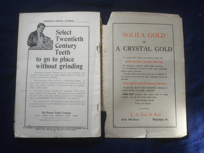 1908 DECEMBER THE AMERICAN DENTAL JOURNAL - VOLUME VII, NUMBER 12 - J 6486