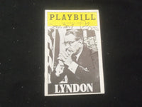 1991 LYNDON PLAYBILL - LAURENCE LUCKINBILL SIGNED COVER - J 8226