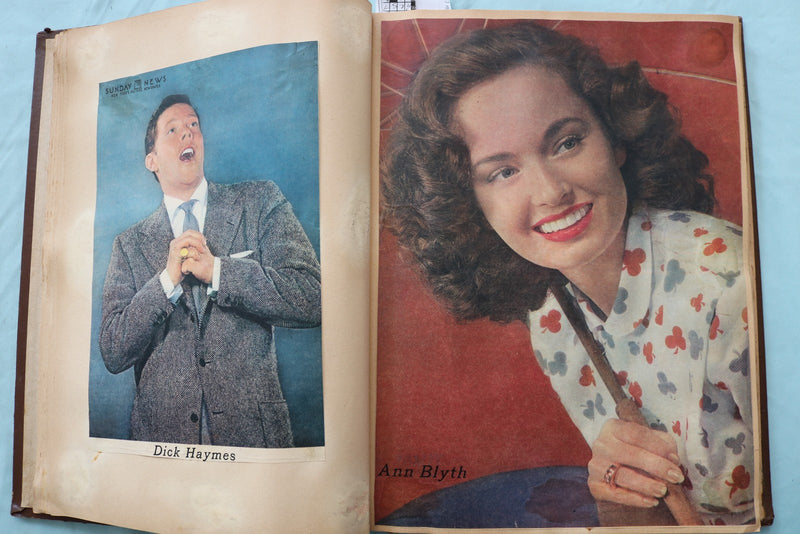 1940'S CELEBRITY SCRAPBOOK - INGRID BERGMAN - BING CROSBY - E 26496