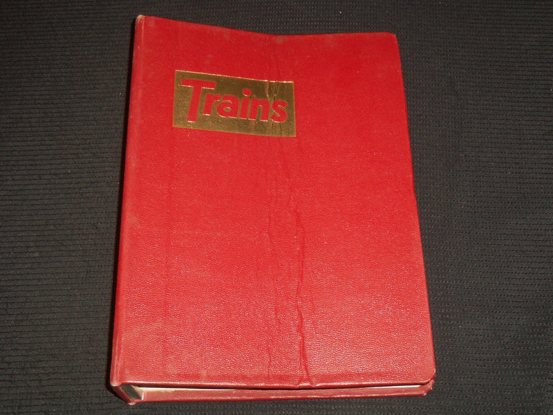 1962 TRAINS MAGAZINES BOUND VOLUME LOT OF 12 ISSUES - COMPLETE YEAR - KD 2133D
