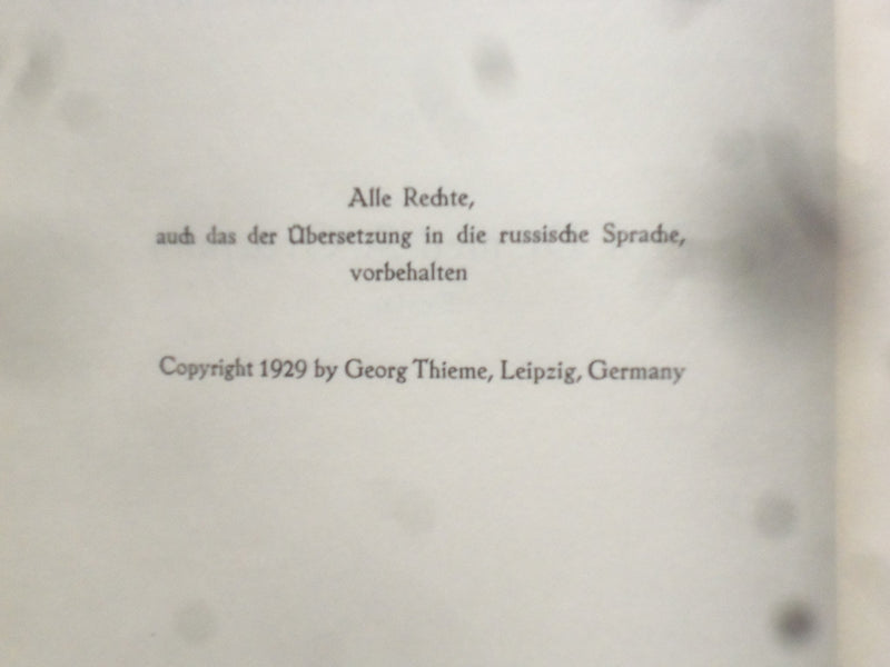 1929 ARZTE ALS PATIENTEN HARDCOVER BOOK VON PROF. A. GROTJAHN - GERMAN- KD 8996