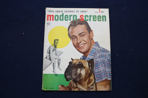 1949 MAY MODERN SCREEN MAGAZINE - ALAN LADD COVER - E 17293