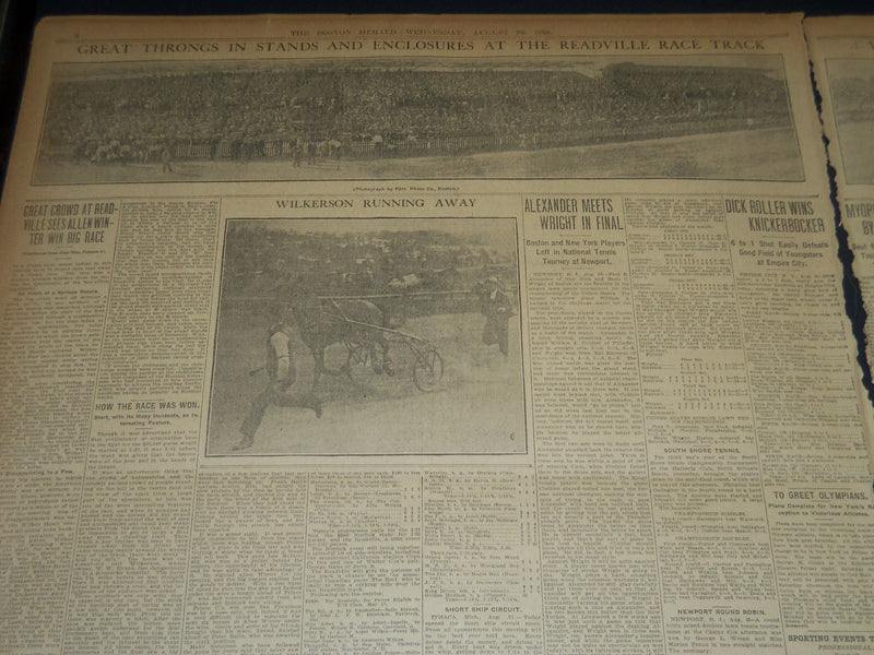 1908 AUGUST 28 THE BOSTON HERALD - OLD ACADEMY OF MUSIC COLLAPSES - BH 301