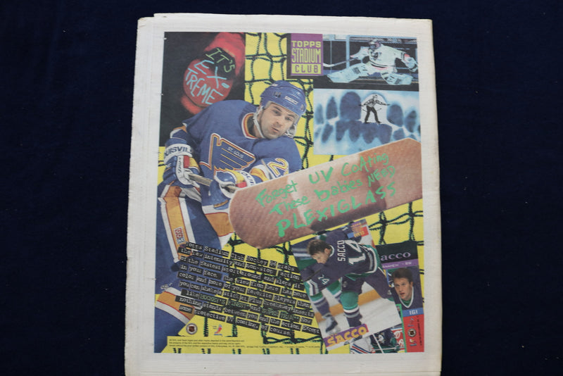 1994 DECEMBER 9 THE HOCKEY NEWS NEWSPAPER - ED JOVANOVSKI COVER - NP 8727