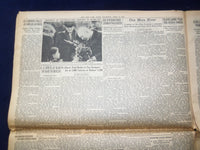 1945 APRIL 12 NEW YORK TIMES - U.S. NINTH AT ELBE 63 MILES FROM BERLIN - NP 6693