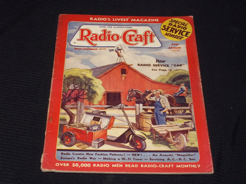1938 JULY RADIO-CRAFT MAGAZINE VERY NICE COVERS & ADS - E 367