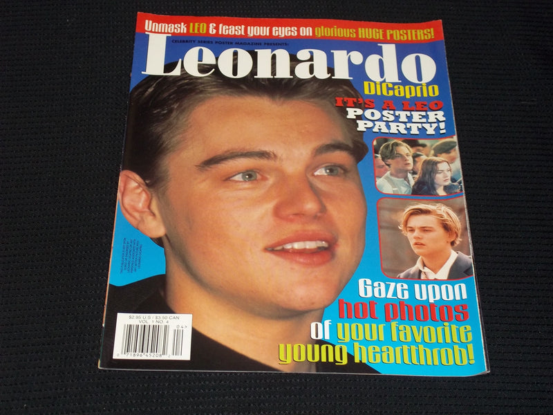 VOL 1 #4 CELEBRITY SERIES POSTER MAGAZINE - LEONARDO DICAPRIO COVER - E 16914