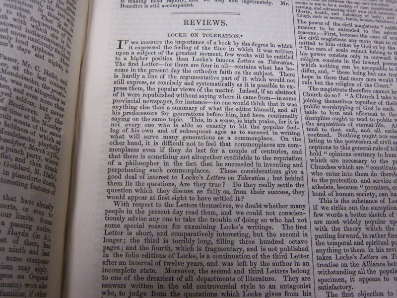 1867 SATURDAY REVIEW 2 BOUND VOLUMES - COMPLETE YR- PUBLISHED IN LONDON - R 1085