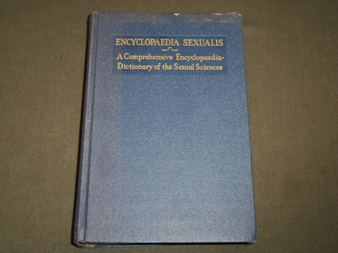 1936 ENCYCLOPAEDIA SEXUALS BOOK EDITED BY VICTOR ROBINSON, M. D. - KD 6192