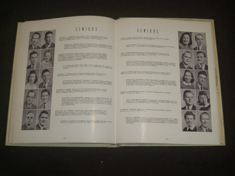 1942 ALFRED UNIVERSITY YEARBOOK - ALFRED, NEW YORK - YB 2087