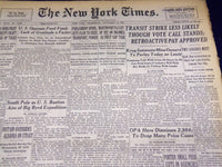 1946 NOVEMBER 13 NEW YORK TIMES - TRANSIT STRIKE LESS LIKELY - NT 3131