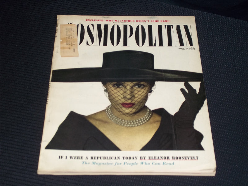 1950 JUNE COSMOPOLITAN MAGAZINE - NICE FASHION FRONT COVER - E 13974