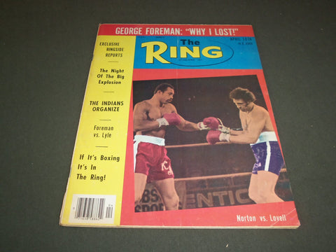 1976 APRIL THE RING MAGAZINE - KEN NORTON AND PEDRO LOVELL - SP 5330