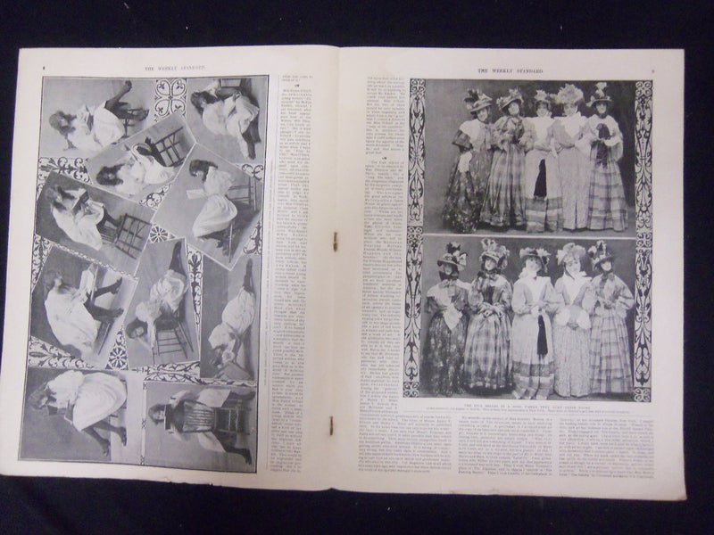 1897 MARCH 20 THE STANDARD MAGAZINE - CHORUS GIRLS CAME FROM ROAD TOUR - ST 3218