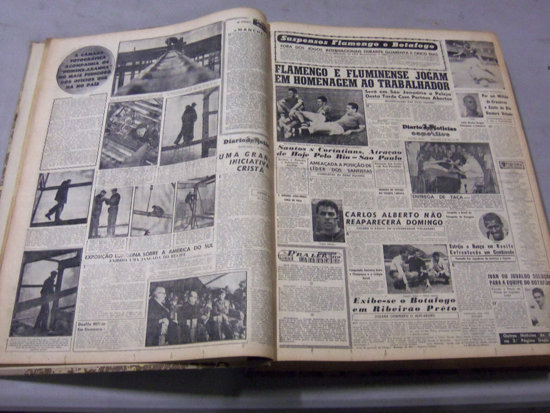 1957 MAY RIO DE JANEIRO DIARIO NEWSPAPER BOUND VOLUME - SPANISH - BV 57