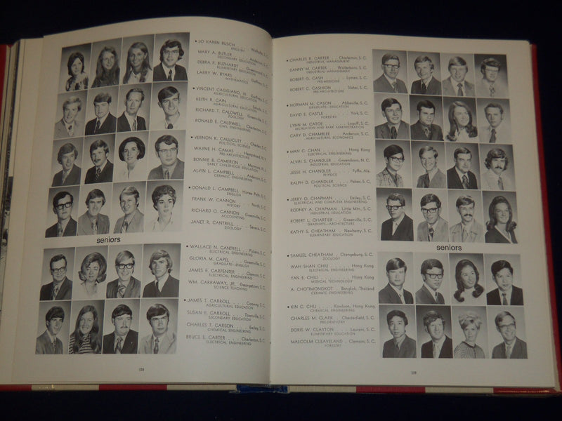 1972 TAPS CLEMSON UNIVERSITY YEARBOOK VOLUME 62 - SOUTH CAROLINA - YB 739