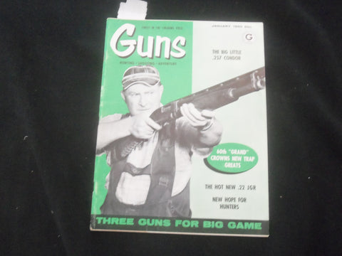 1960 JANUARY GUNS MAGAZINE - ARNOLD RIEGGER - J 7808