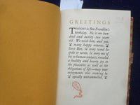 1928 THE POOR RICHARD CLUB BANQUET HARDCOVER BOOK - #177 OF 1450 - KD 8848
