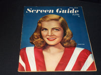 1946 JUNE SCREEN GUIDE MAGAZINE - LIZABETH SCOTT FRONT COVER - E 20121