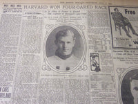 1904 JULY 2 THE BOSTON HERALD - YALE OARSMEN EASILY BEAT HARVARD - BH 46