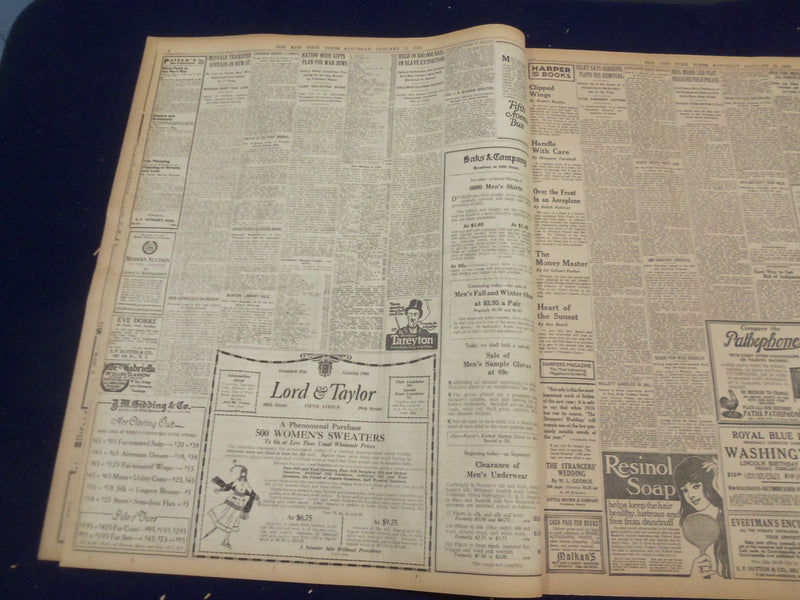 1916 JANUARY 15 NEW YORK TIMES - VAN PAPEN PAID HORN, THE DYNAMITER - NT 9060